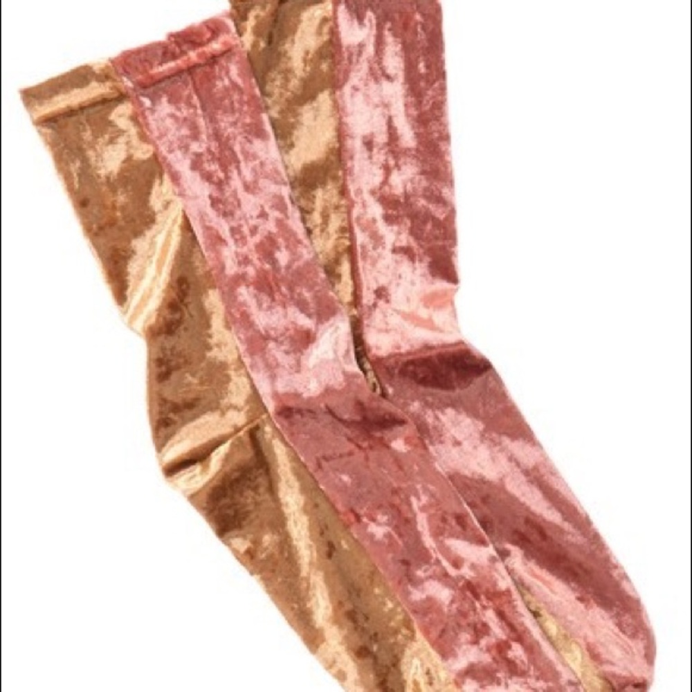 Last One!! Free People Velvet Socks - Picture 3 of 7